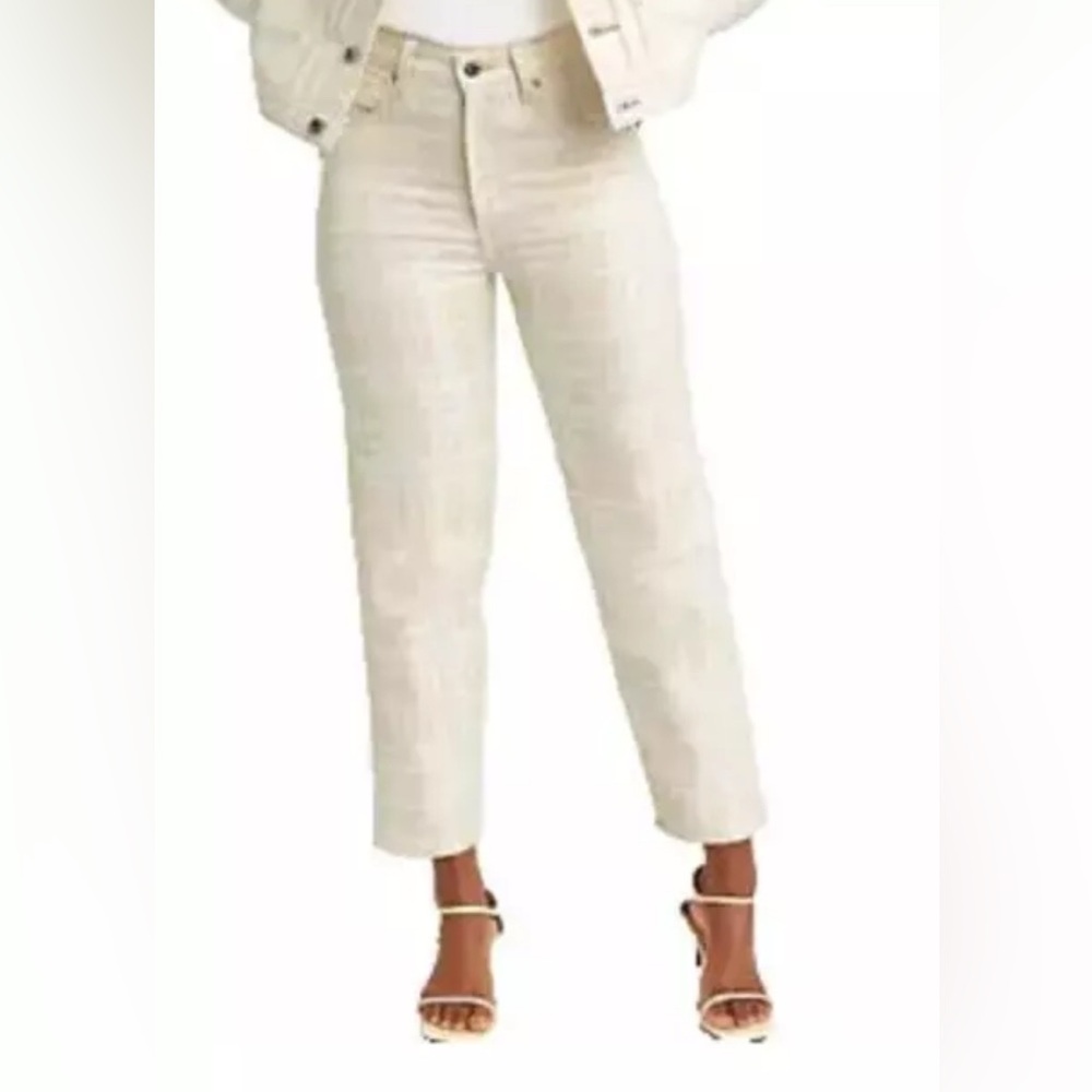 LEVIS Made & crafted Column Jeans High-rise sand Japanese denim Straight size 32